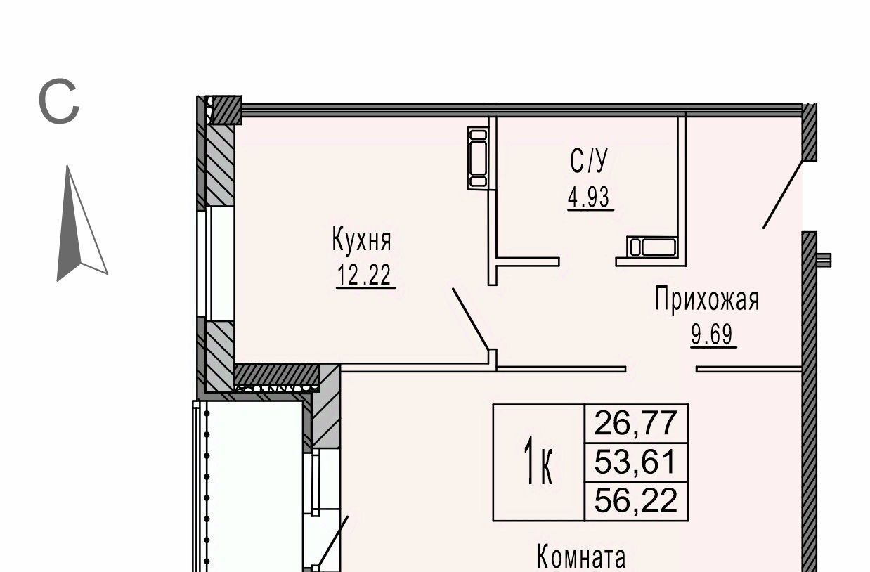 квартира г Ярославль р-н Кировский ЖК Ривьера парк фото 1