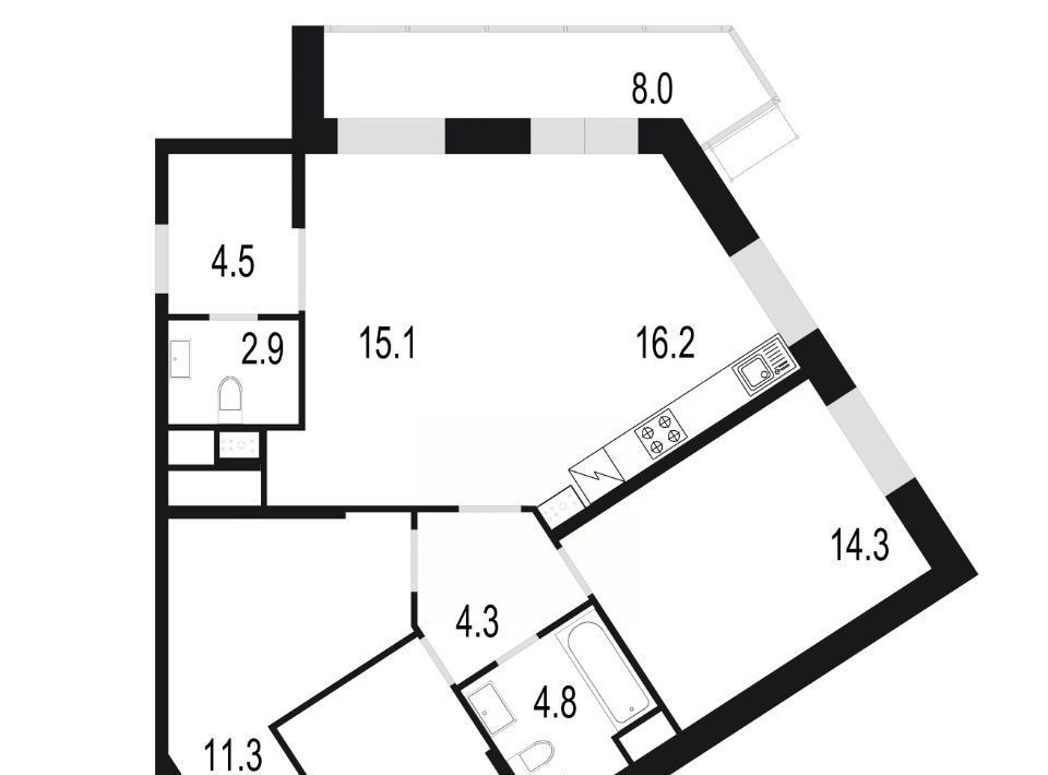 квартира г Одинцово ЖК «Союзный» Одинцово фото 1