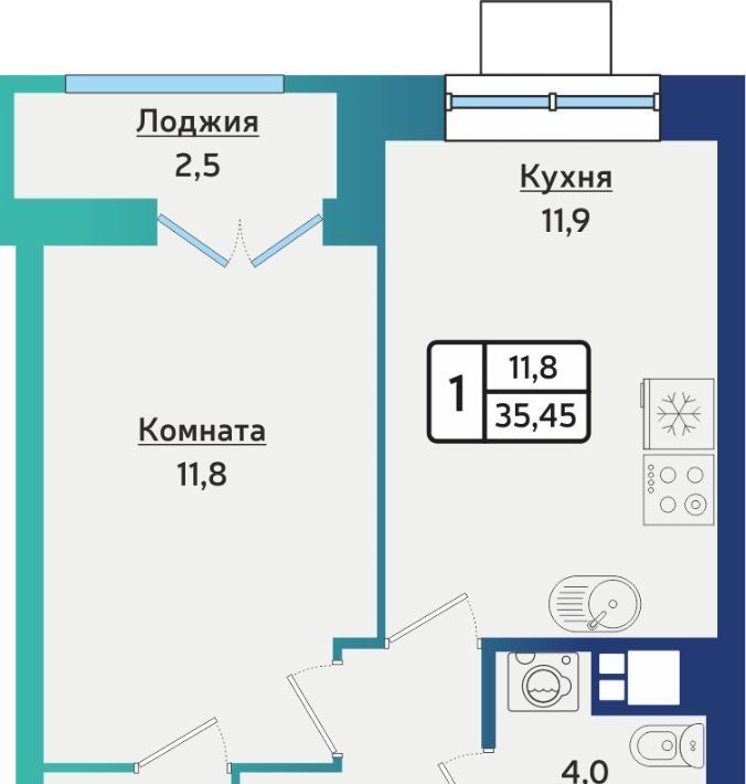 квартира г Ижевск р-н Индустриальный ул 40 лет Победы 123 фото 1