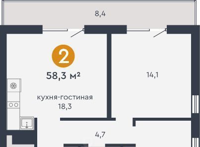 квартира г Екатеринбург Машиностроителей Пионерский жилрайон, ул. Александровская, 3А фото 1