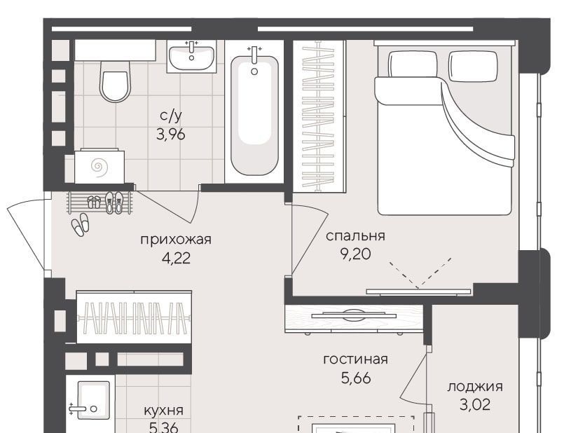 квартира г Новосибирск Заельцовская ул Кедровая с 45к 1 фото 1