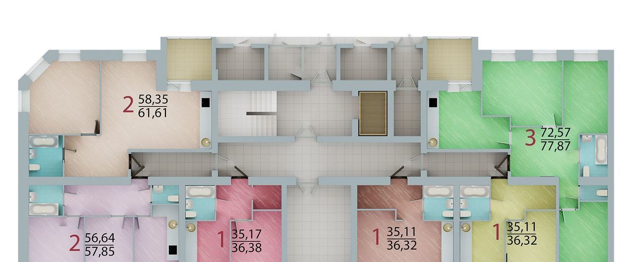 квартира г Омск р-н Кировский ул 3-я Енисейская 28/1 фото 2