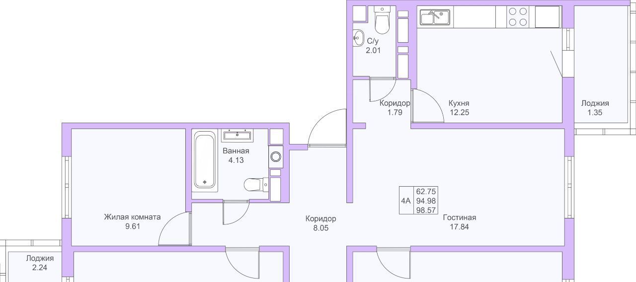 квартира г Казань метро Горки ул Рашида Нежметдинова 11к/2 фото 6