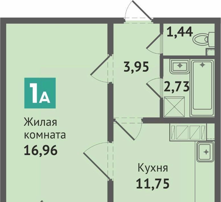 квартира г Чебоксары р-н Ленинский ул Академика В.Н.Челомея поз 4 фото 1