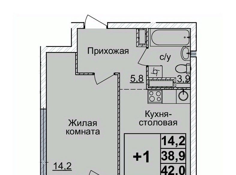 квартира г Нижний Новгород Горьковская ЖК «Горизонты Нижнего» фото 1