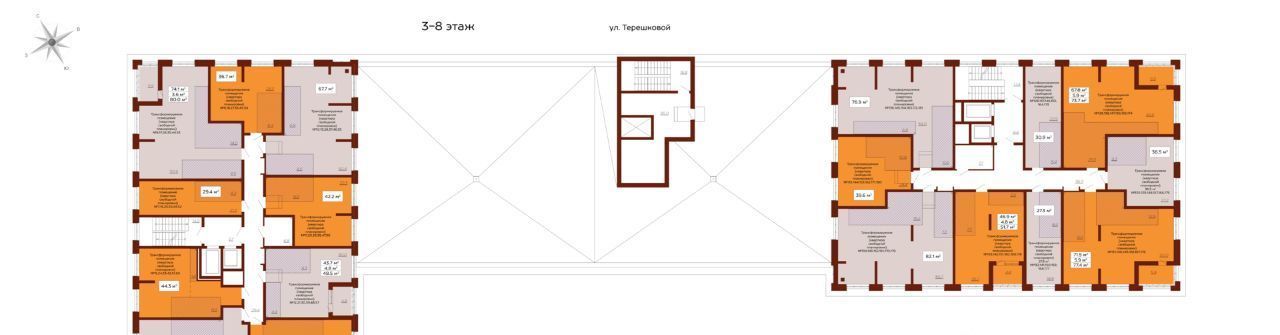 квартира г Кемерово р-н Ленинский ул Терешковой 39к/5 фото 5