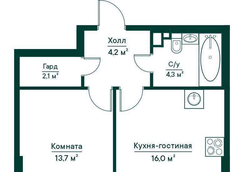 квартира г Самара Российская ЖК Грин Ривер фото 1