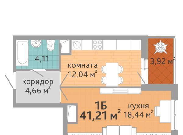 квартира г Екатеринбург Чкаловская ул Краснолесья 108/1 фото 1