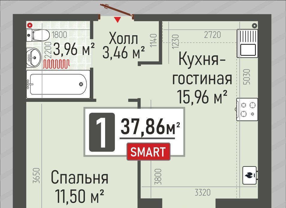 квартира р-н Рыбновский г Рыбное ул Перспективная 2а фото 3