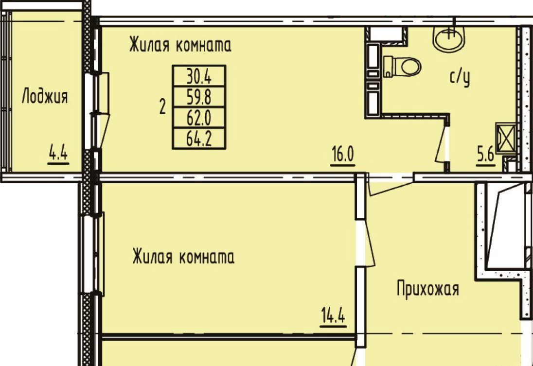 квартира р-н Зеленодольский г Зеленодольск Мирный фото 1