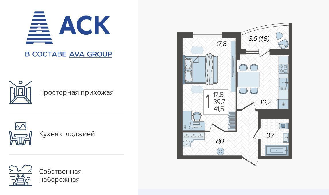 квартира г Краснодар р-н Карасунский ул им. Валерия Гассия 4/7 3 фото 1