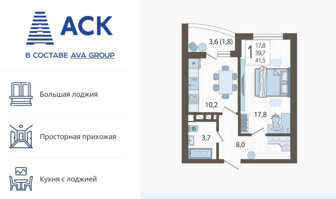 квартира г Краснодар р-н Карасунский ул им. Валерия Гассия 4/7 2 фото 1