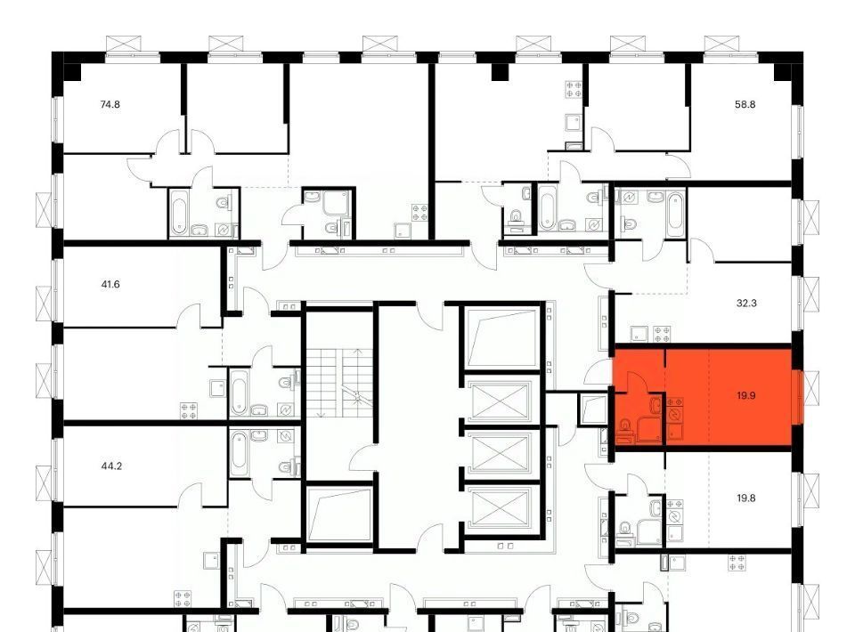 квартира г Москва метро Кантемировская б-р Кавказский 1/2 Бульвар 51 жилой комплекс фото 2