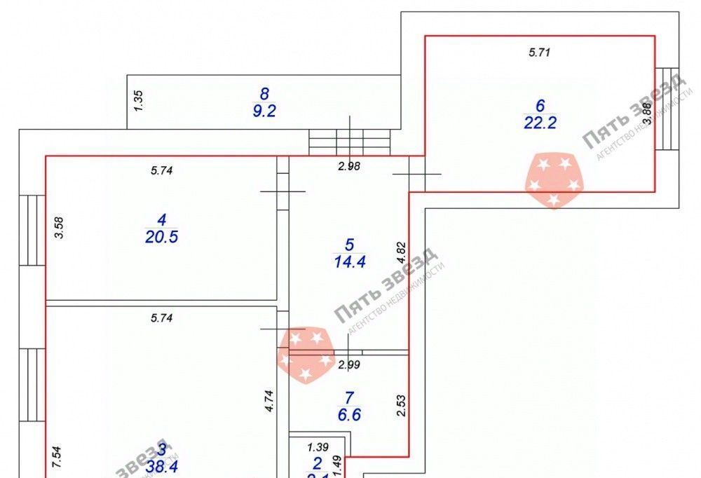 квартира г Тверь р-н Заволжский ул Хромова 23к/3 фото 8