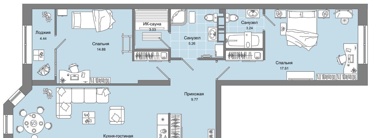 квартира г Киров р-н Первомайский ул Свободы 28 фото 21