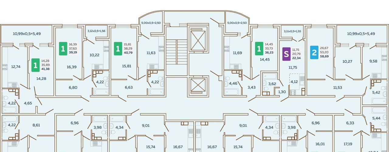 квартира г Краснодар р-н Прикубанский ул им. Кирилла Россинского 3/1к 1 фото 2