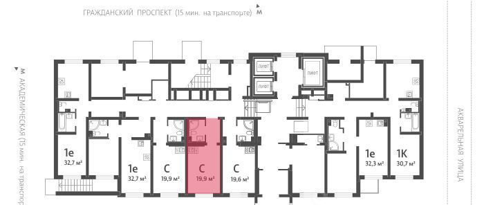 квартира г Санкт-Петербург метро Академическая ЖК «Ручьи» фото 2