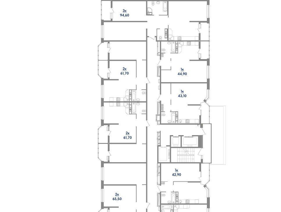 квартира г Краснодар р-н Карасунский ул им. Мачуги В.Н. 166ак/1 фото 2