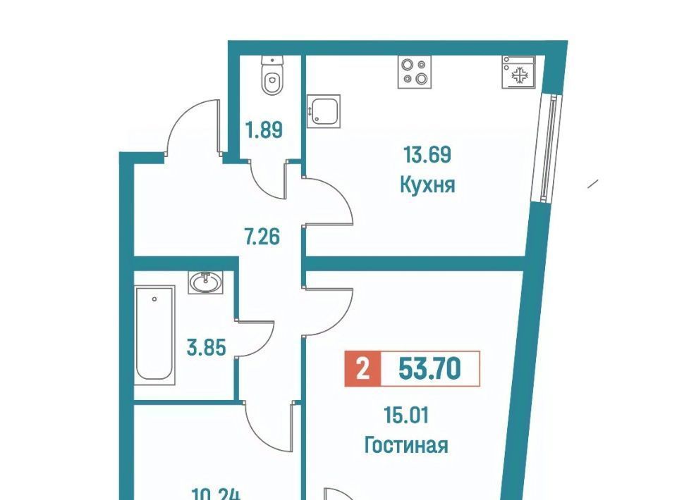 квартира р-н Всеволожский г Мурино ул Екатерининская 18/3 Девяткино фото 1