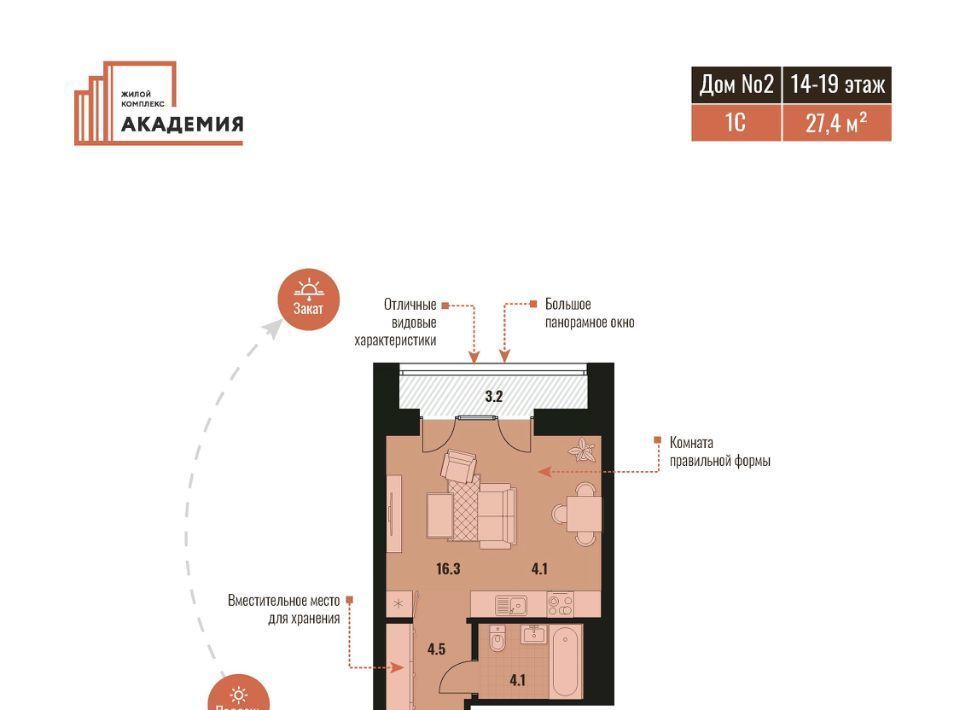 квартира г Новосибирск Октябрьская ул Шевченко 19/1к 2 фото 1