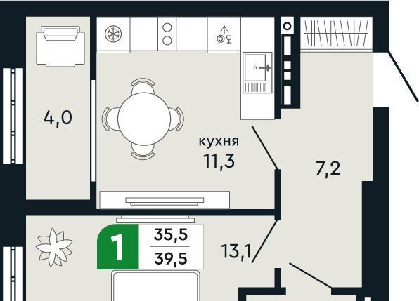 квартира г Верхняя Пышма Проспект Космонавтов фото 1