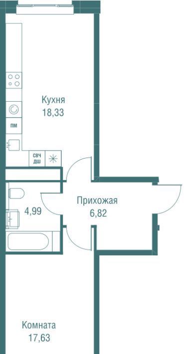 квартира г Одинцово ЖК «Одинбург» Одинцово фото 2