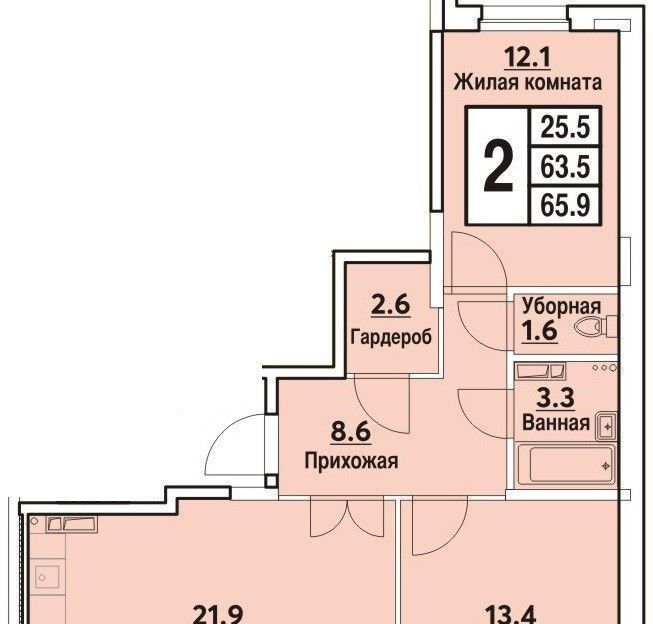 квартира г Чебоксары р-н Московский ул Радужная поз 27 фото 1