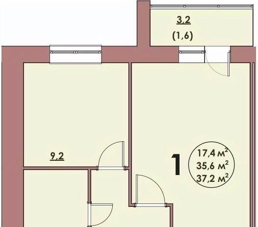 квартира г Волжский 37-й микрорайон ул С.Р. Медведева 41/2 фото 1