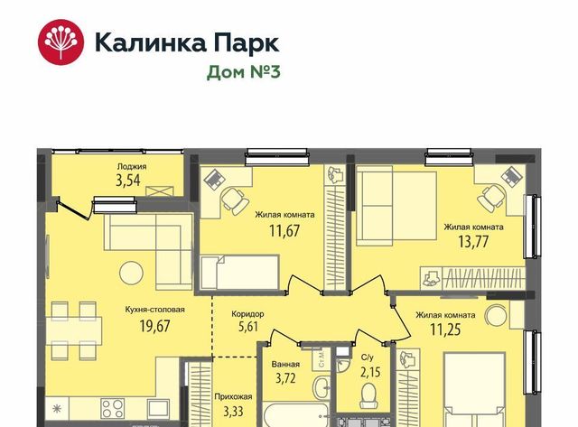 р-н Индустриальный микрорайон «Калинка Парк» жилрайон фото