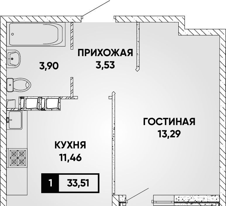 квартира г Краснодар р-н Прикубанский ул им. Петра Феленкова фото 1