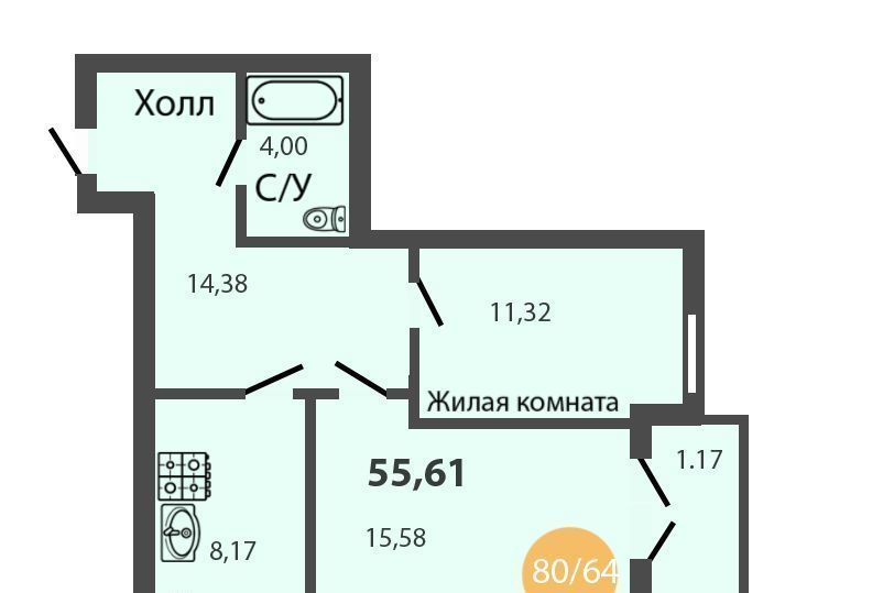 квартира г Пионерский ул Портовая 5 фото 1