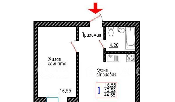 квартира р-н Семилукский г Семилуки ул Маяковского 31/1 фото 1