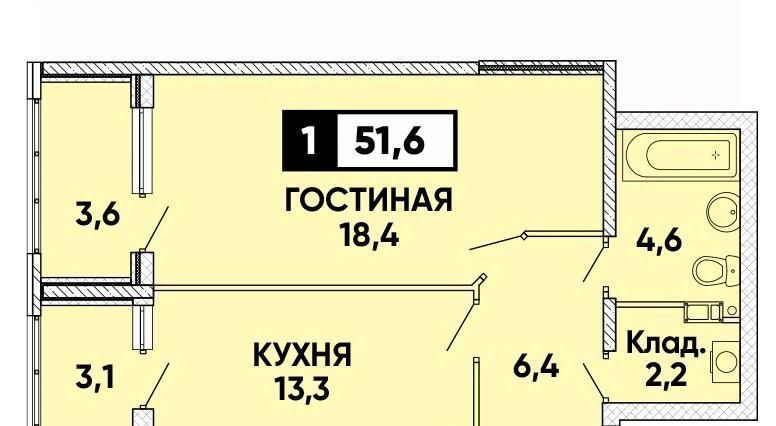 квартира г Ставрополь р-н Промышленный пр-кт Российский 17к/2 фото 1