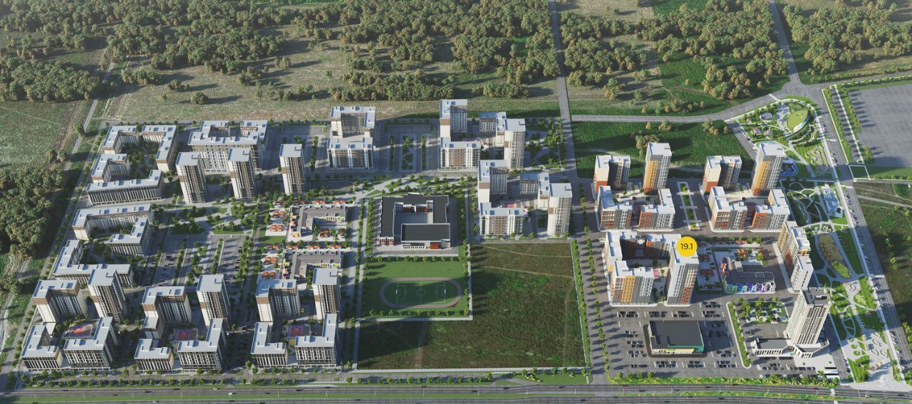 квартира г Ставрополь р-н Промышленный ЖК Кварталы 17/77 фото 4
