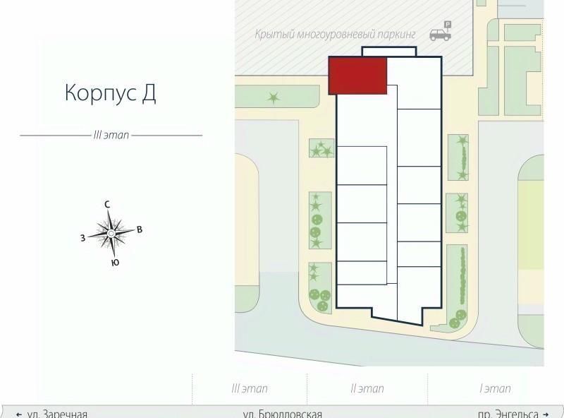 квартира г Санкт-Петербург п Парголово ул Брюлловская 3кд метро Парнас фото 2