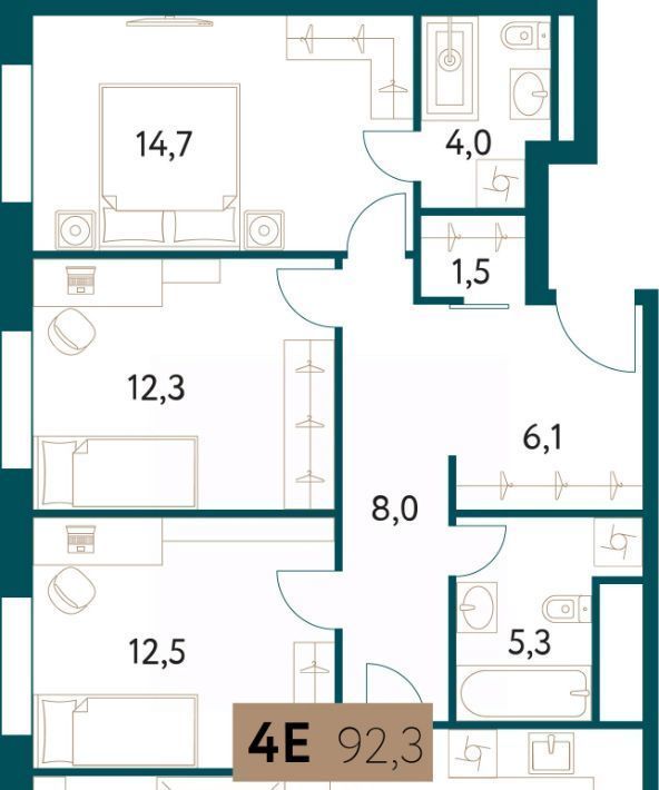 квартира г Москва метро Раменки ул Винницкая 8к/4 фото 1