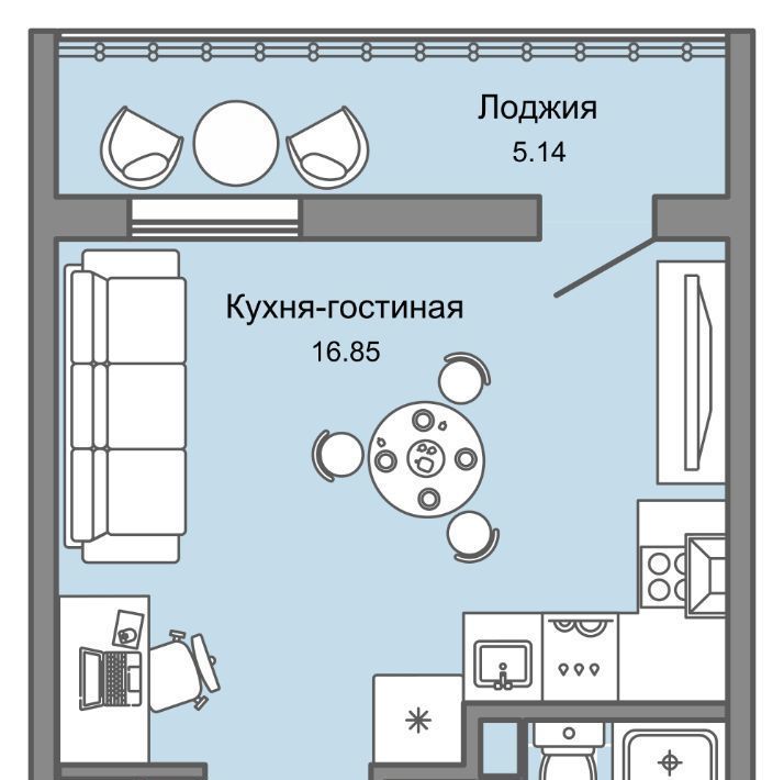 квартира г Ульяновск р-н Заволжский Новый Город ЖК Юлла 10-й кв-л фото 1