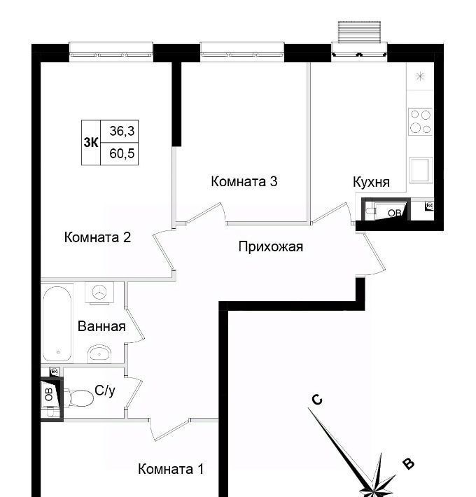 квартира г Химки ЖК «Две Столицы» Беломорская фото 2