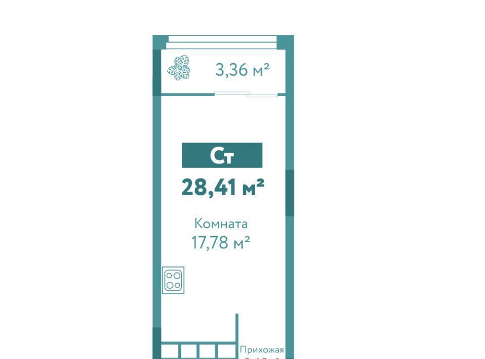 квартира г Тюмень р-н Ленинский ул Павла Никольского 10к 1 блок 1 фото 1