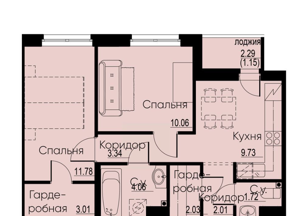 квартира р-н Всеволожский г Мурино ЖК Айди Мурино 2 Девяткино фото 1