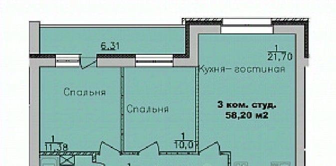 квартира г Новосибирск метро Площадь Гарина-Михайловского ул Романтиков 24 микрорайон «Дивногорский» фото 1