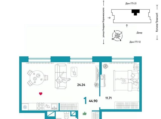 р-н Калининский дом 3 фото