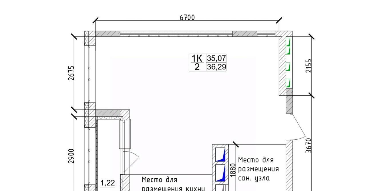 квартира г Кемерово р-н Заводский 15-й микрорайон Южный фото 1