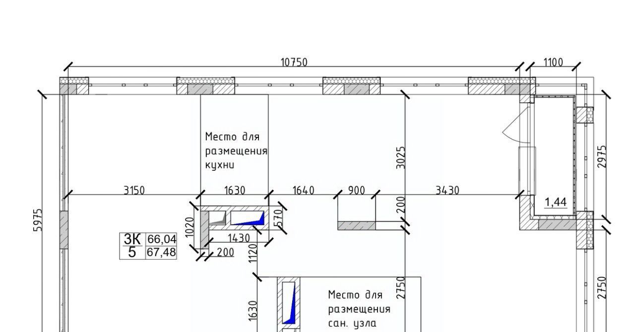 квартира г Кемерово р-н Заводский 15-й микрорайон Южный ЖК 7 Высот фото 1