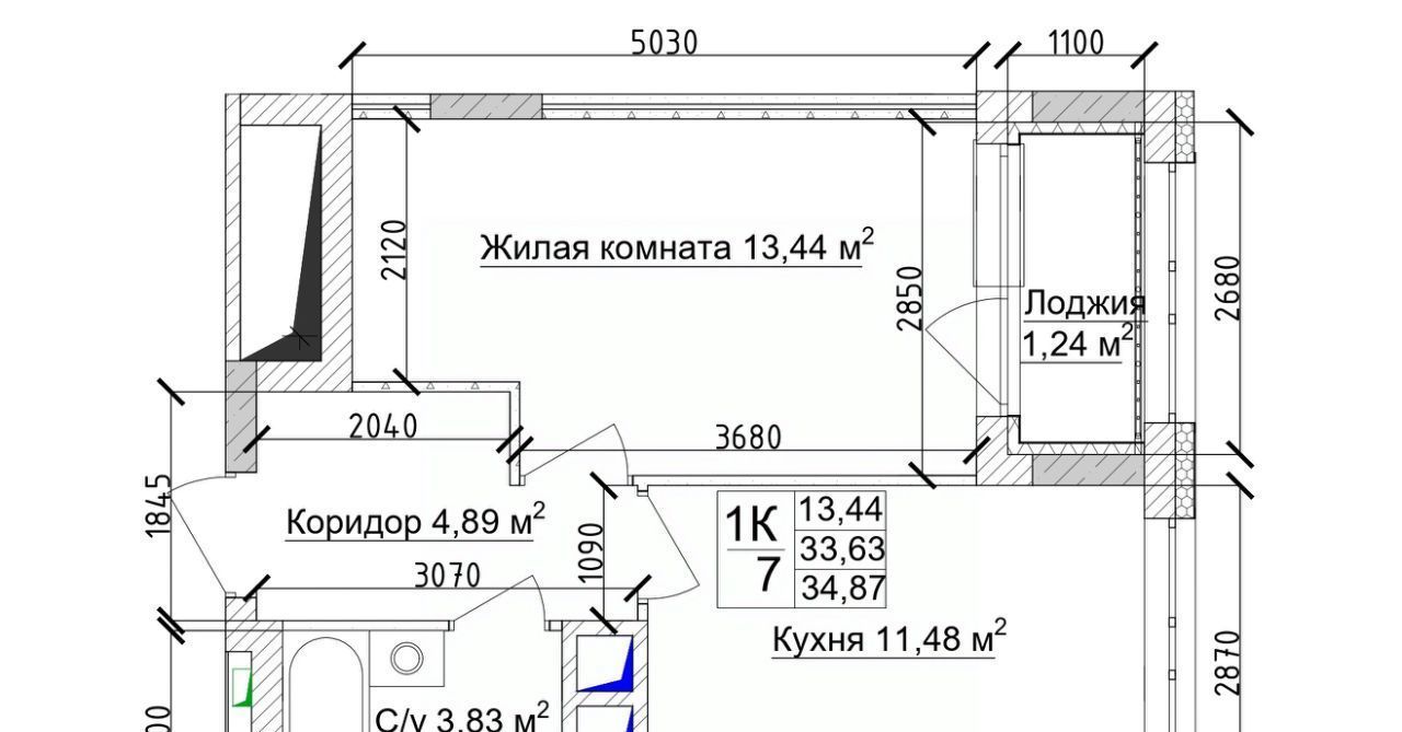 квартира г Кемерово р-н Заводский 15-й микрорайон Южный фото 2