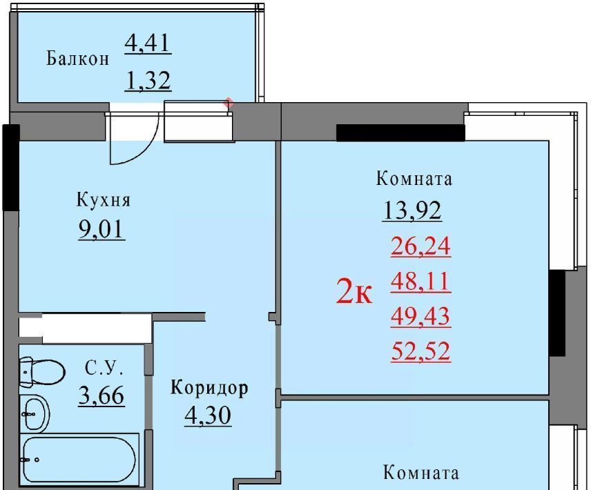 квартира г Ижевск р-н Устиновский ул Молодежная 107в фото 1