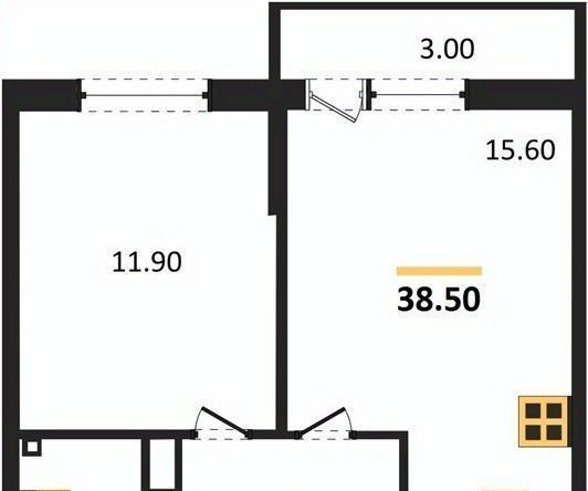 квартира г Краснодар р-н Прикубанский ул им. лётчика Позднякова 2к/17 фото 1