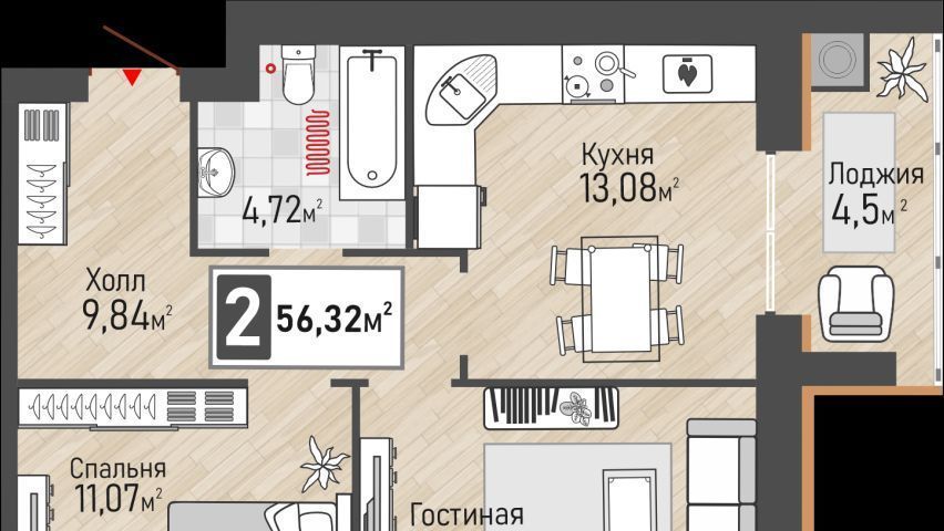 квартира р-н Рыбновский г Рыбное фото 1