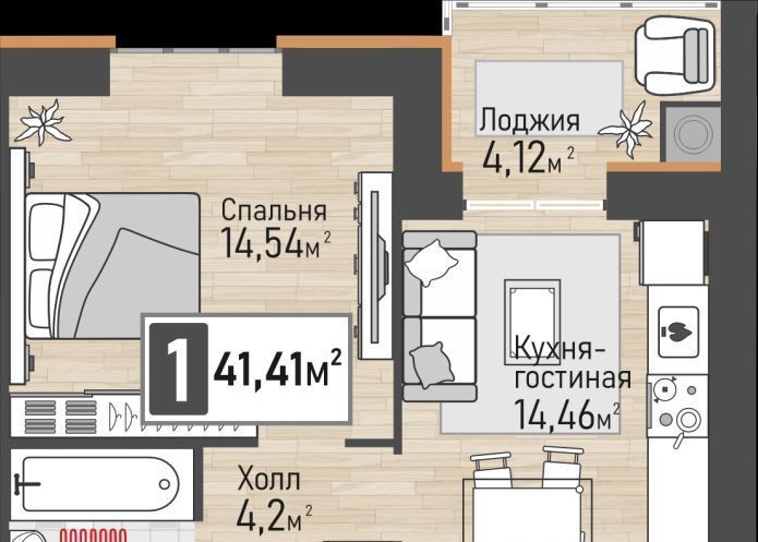 квартира р-н Рыбновский г Рыбное Панорама жилой комплекс фото 1