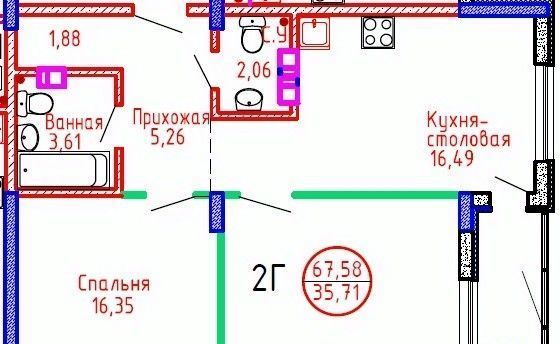 квартира г Тольятти р-н Центральный ул Советская 60а фото 1